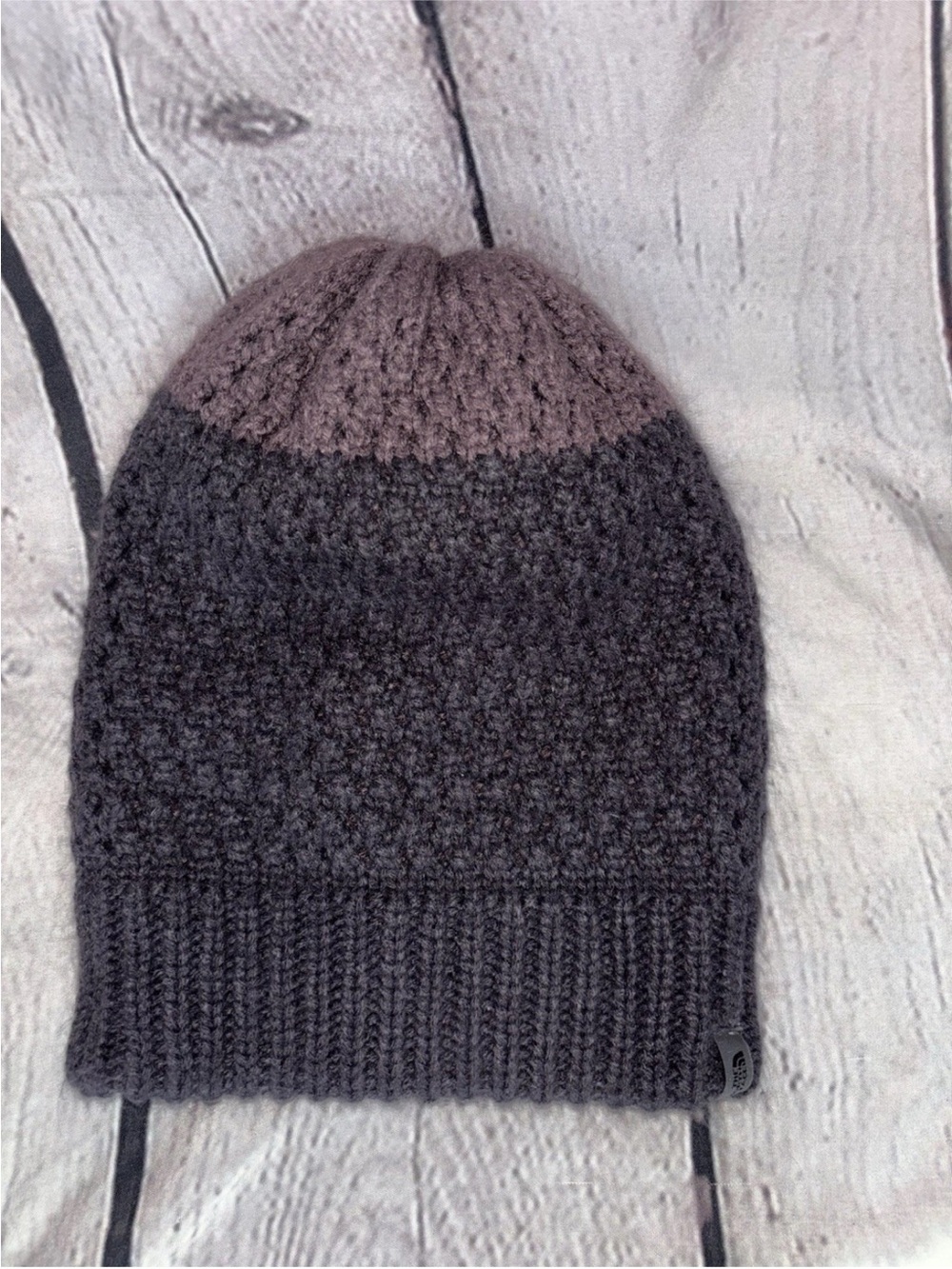 The North Face Beanie Hat Purple Cuff Knit One Size Warm Ski Cap Classic Winter